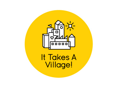 It Takes A Village community logo village