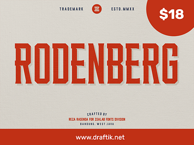 Rodenberg - Display Font creative design display fonts fonts marketplace modern fonts typeface