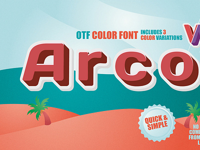 OTF Color Font | Arco | Draftik