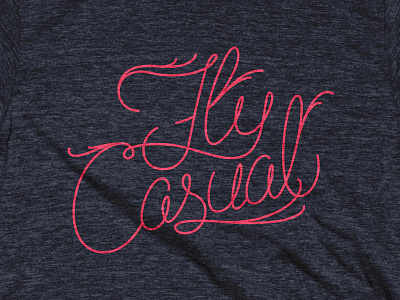 Fly Casual lettering