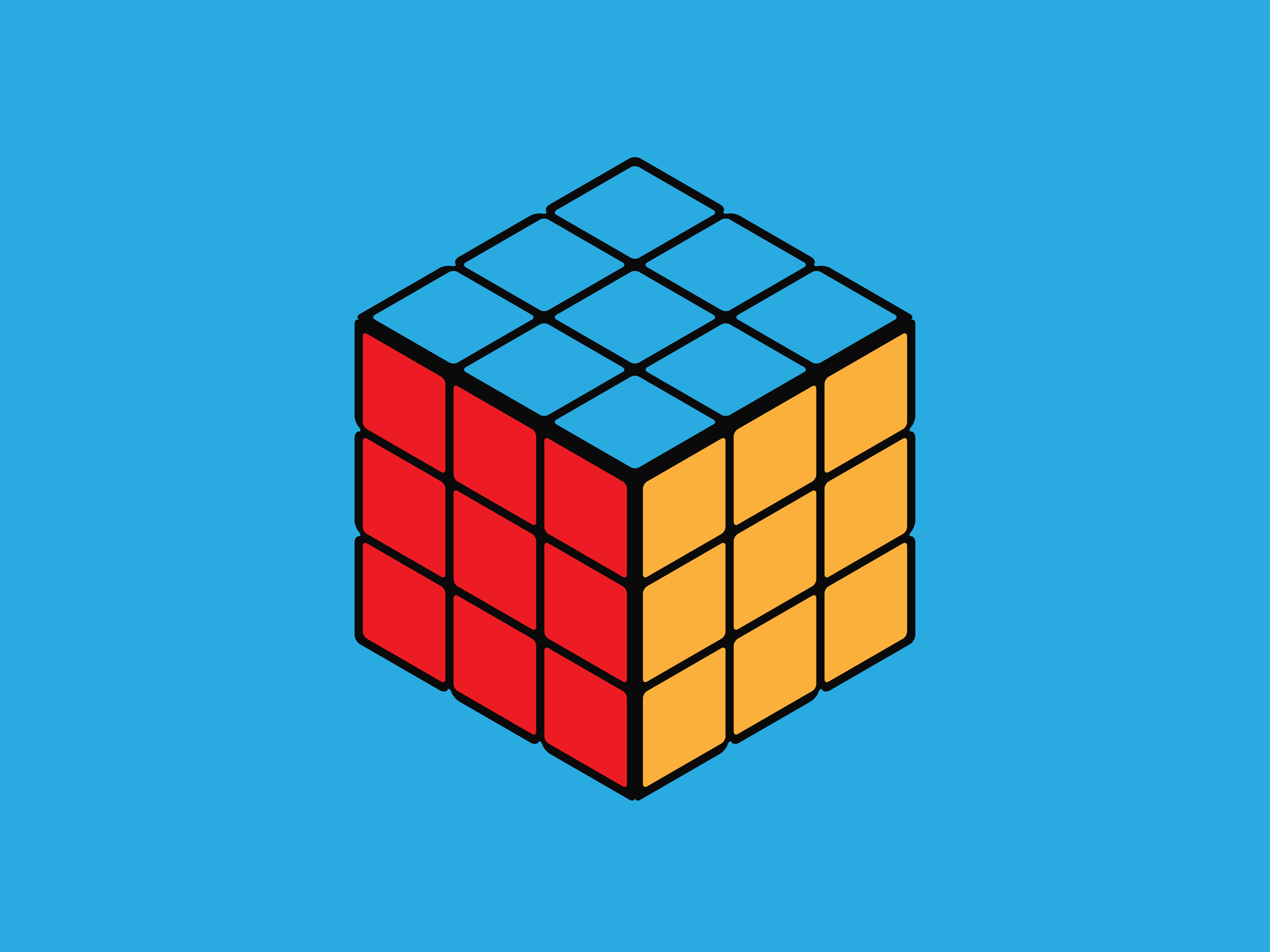 Isometric Rubik s Cube  by ebron on Dribbble