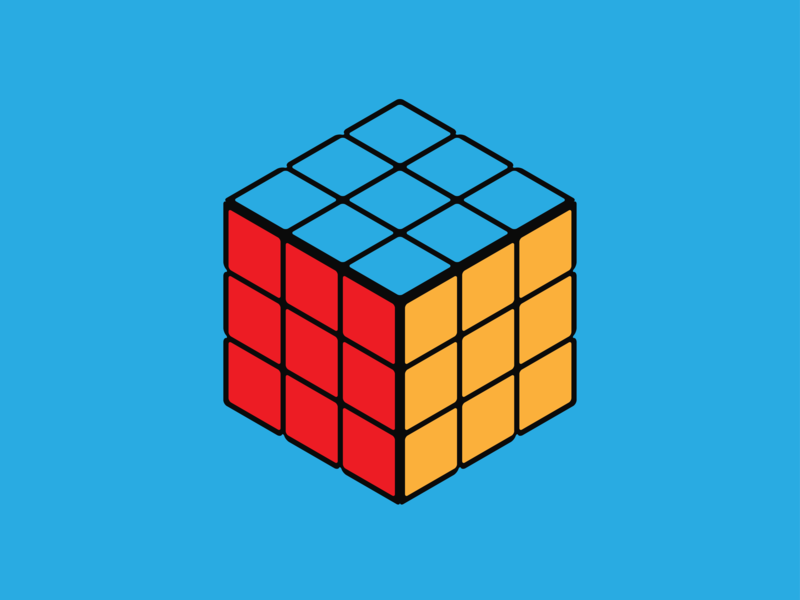 Isometric Rubik's Cube by ebron on Dribbble