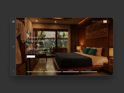 Suites Hotel, Website header hotel landing page slider suites website