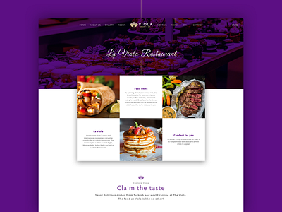 Hotel Website, Viola branding design hotel logo travel ui ux vacation web website