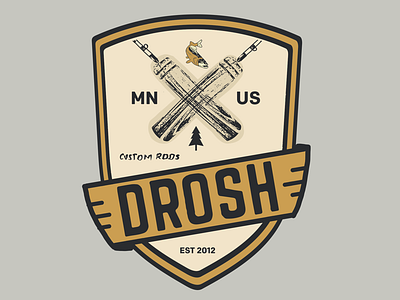 DROSH Custom Fishing Rods Logo