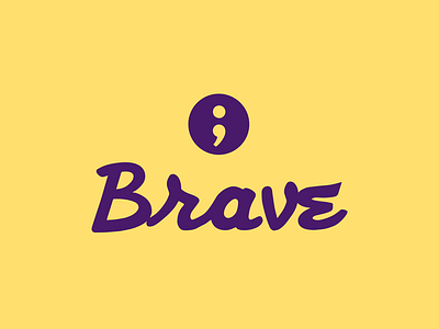 Brave Program Logo athletes brave collegiate athletes diii mental health naia ncaa semicolon st. kates student athletes