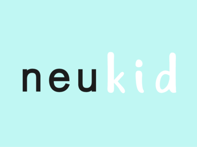 Neukid Logo adobe illustrator brand identity design branding childrens fashion lettering logo logotype minimal type typography wordmark logo