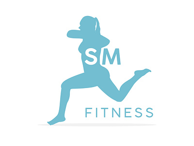 SM Fitness Logo adobe illustrator brand and identity design fitness icon illustration lettering logo logomark logotype personal trainer vector