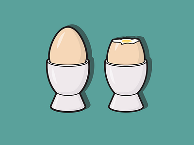 Egg Cravings adobe illustrator boiled eggs bold lines design eggs graphic design illustration vector