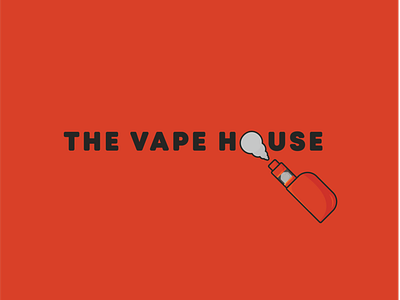 The Vape House Logo adobe illustrator adobe illustrator cc brand and identity branding design graphic design graphic design icon illustration lettering logo logomark logotype typography vector wordmark logo