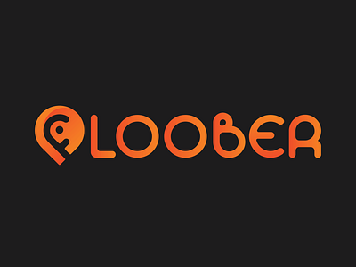 Floober Website Logo adobe illustrator adobe illustrator cc black brand and identity branding design graphic design graphic design icon illustration illustrator lettering logo logomark logotype orange typography vector wordmark logo