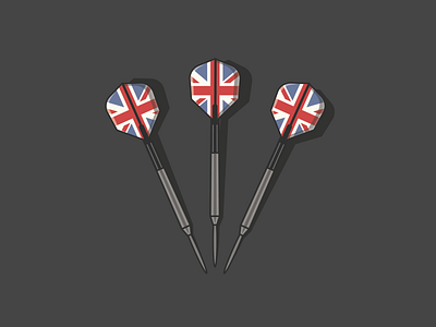 Darts adobe illustrator adobe illustrator cc blue bullseye darts design flight graphic design illustration red union jack vector white