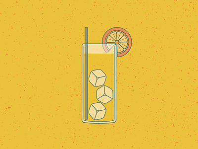 Harvey Wallbanger adobe illustrator adobe illustrator cc alcohol cocktail cocktail bar cocktail party design drinks graphic design harvey wallbanger ice illustration orange orange juice texture vector yellow