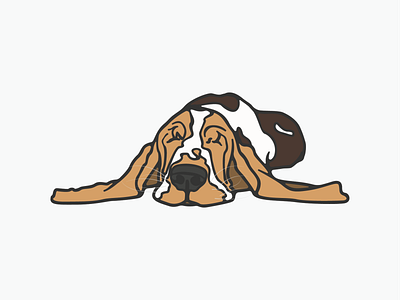 Basset Hound adobe illustrator adobe illustrator cc basset hound design dog dog art graphic design illustration vector