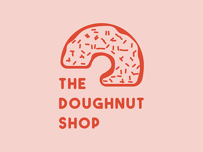 The Doughnut Shop Logo adobe illustrator adobe illustrator cc brand and identity branding design donut doughnut doughnut shop graphic design icon illustration lettering logo logomark logotype typography vector wordmark logo