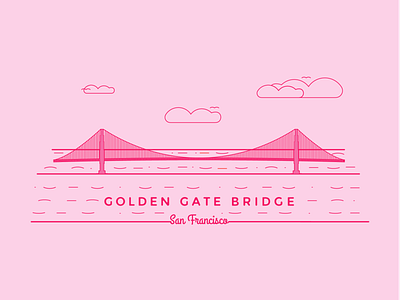 Golden Gate Bridge adobe illustrator adobe illustrator cc architecture bridge design golden gate bridge graphic design illustration san francisco vector