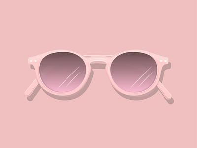 Pink Sunglasses adobe illustrator adobe illustrator cc design glasses graphic design illustration pink shades summer sun sun glasses vector