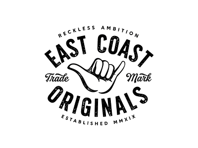 East Coast Originals apparel design branding graphic design typography vector