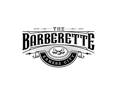 The Barberette apparel design barberette graphic design vector