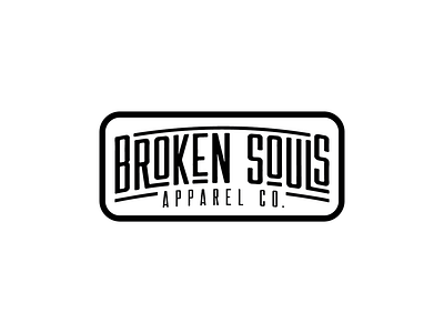 Broken Souls Apparel Co badge branding design graphic design logo logo design typography