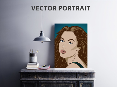 Vector Portrait angel character design digital art digital illustrations dribbble illustrator portrait art poster art