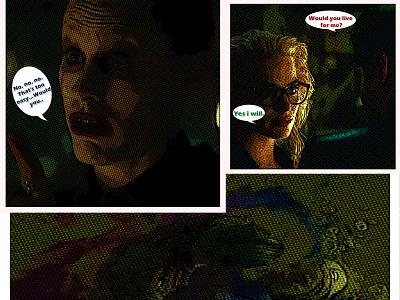 Joker/ Harley Comic color digital artist editing halftones story board