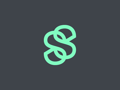 Something Forgotten 3d icon lettermark logo mint monogram s