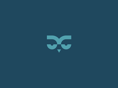 Night Owl animal bird blue eyes face illustration logo night owl