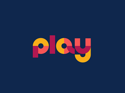 More play branding identity logo typography wordmark