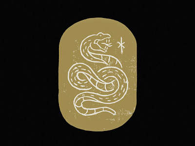 Serpent with Rune Sigil