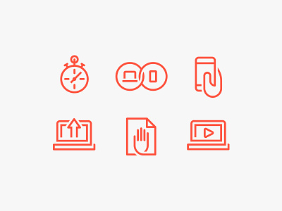 Loop Icon Set computer gesture icon iconography mobile monitor pair phone play power print setup