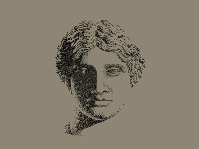Venus illustration pointillism venus