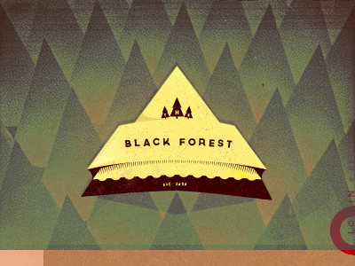 Black Forest Element Dropoff forest illustration illustrator login mladekson photoshop sign wip
