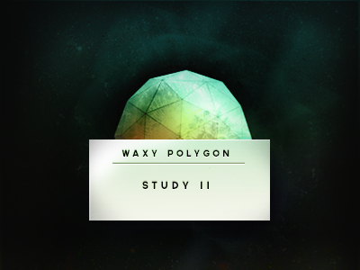 Waxy Polygon II 3d photoshop polynox study