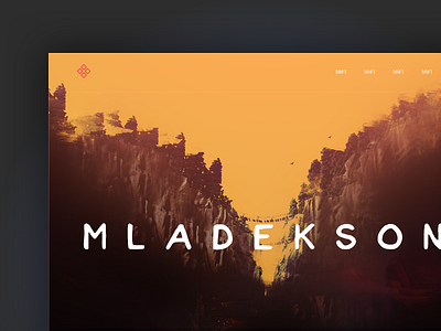 Mladekson-Header-Art artwork bridge grungy header mladekson mountains