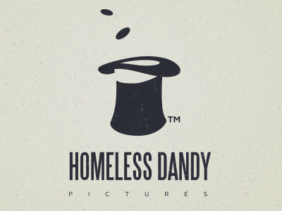 Homeless Dandy Logo concept homeless dandy illustrator logo name