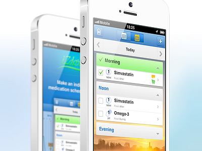 Health app app application health ios mobile pill ui ux
