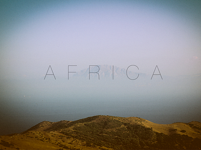 Africa photo text typography vintage