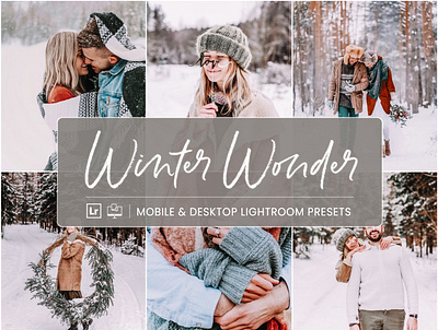 Winter Wonder - Mobile & Desktop Lightroom Presets moody bright presets rustic blogger presets snow lightroom mobile wedding lightroom presets winter mobile lightroom presets