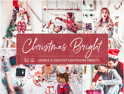 Christmas Bright - Mobile & Desktop Lightroom Presets travel lightroom presets xmas lightroom presets