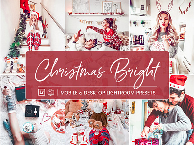 Christmas Bright - Mobile & Desktop Lightroom Presets travel lightroom presets xmas lightroom presets