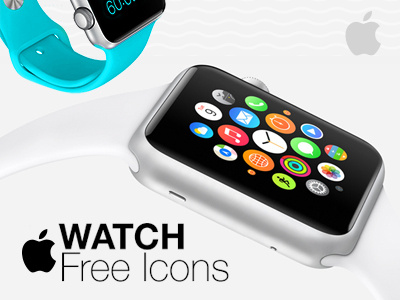 Apple Watch Free Icons apple apple watch colorful free icons mockup psddd screen watch