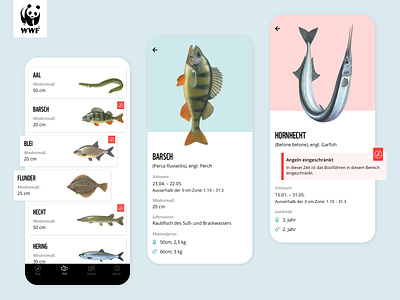 WWF Nautical Chart app clean enviroment fish fishing illustration ios minimal minimalistic nature ui uidesign wwf
