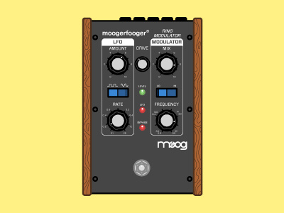 Moog Ring Modulator analog effects guitar moog music pedal sound