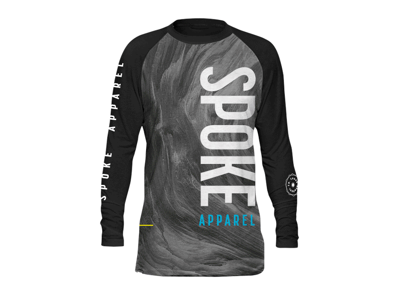 Spoke Apparel Co. Freeride Jerseys apparel athletic apparel badge clothing mountain biking print sport t shirt texture typography vitamin