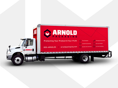 Arnold Packaging Truck Wrap branding decal packaging print shipping truck vitamin wrap