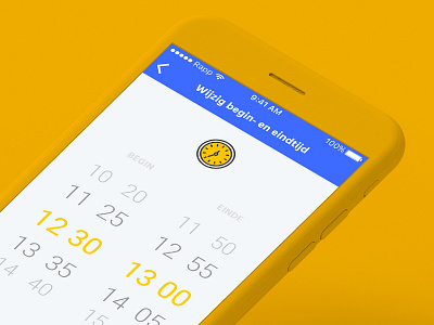 Rapp - Duration of product app design iconography interface ios mobile ui ux yellow