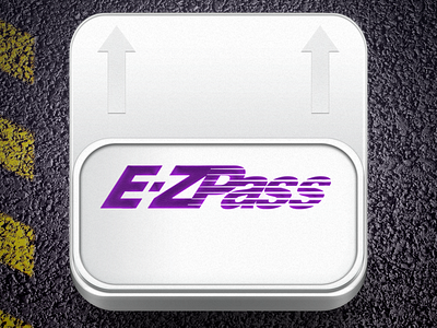 E-ZPass App Icon brand graphic design icon identity ios photoshop prototype texture