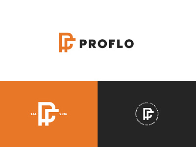 Proflo branding clean clever design eye catching eyecatching flat gradient graphic design icon identity lettering logo minimal typography vector