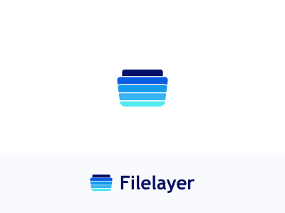 Filelayer branding clean clever design eye catching eyecatching file flat gradient graphic design icon identity lettering logo minimal typography vector